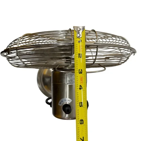 Aloha Breeze 46016 Vintage Style Table Fan Brushed Nickel Oscillating 3 Spd - Picture 8 of 8